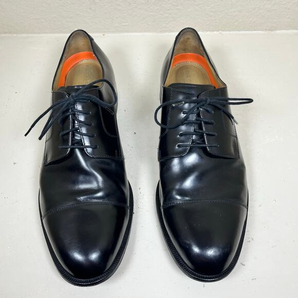 Cole Haan Men’s C14207 Cap Toe Oxford- black- size 13 excellent condition